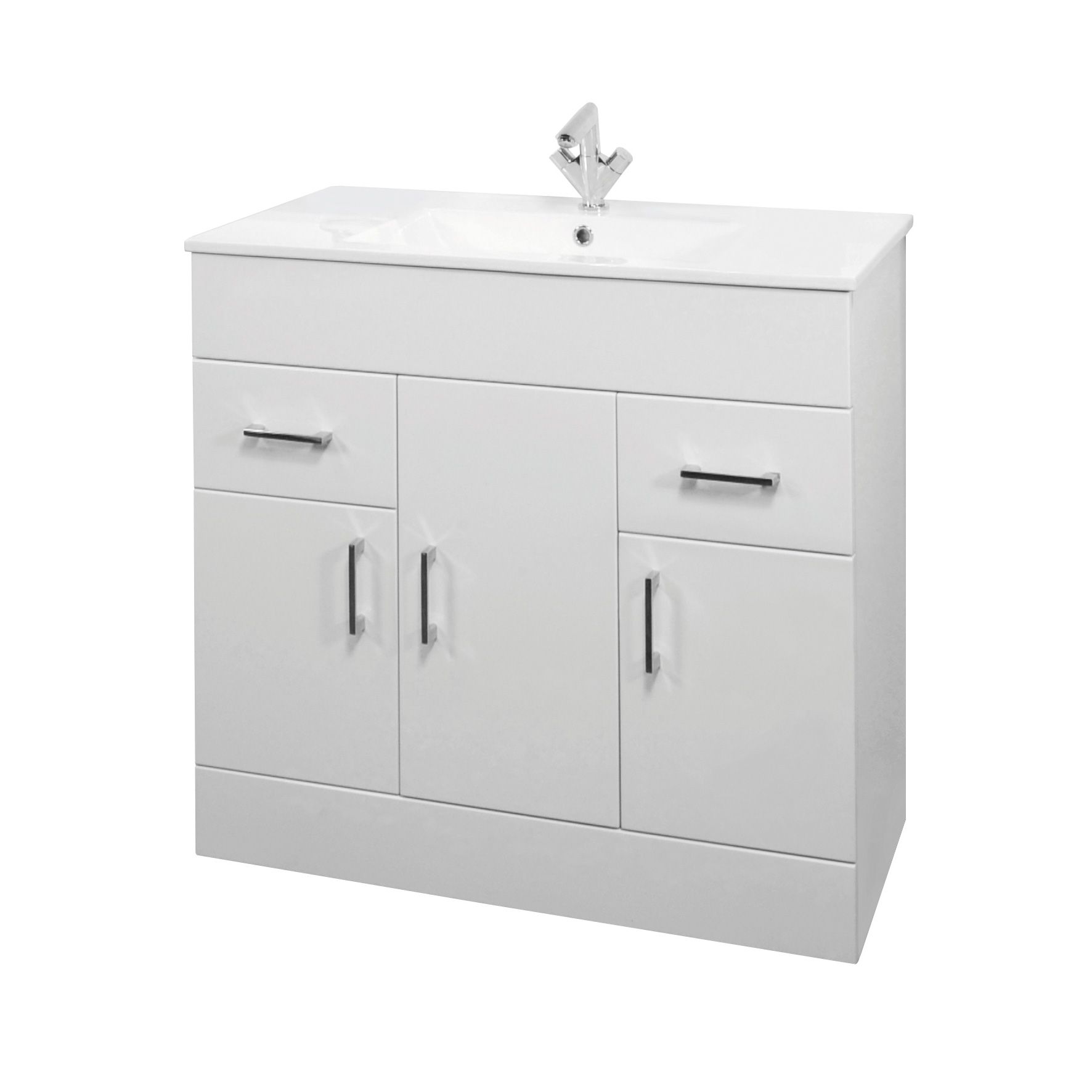 Toronto 3 Piece Bathroom Vanity Package 850 mm